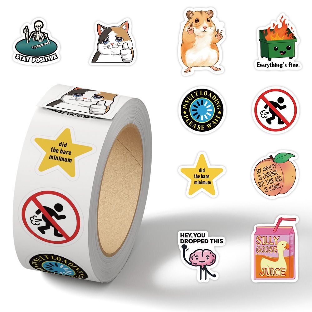 Kids Toys Laptop - 500 Adesivi Divertenti con Emoticon per