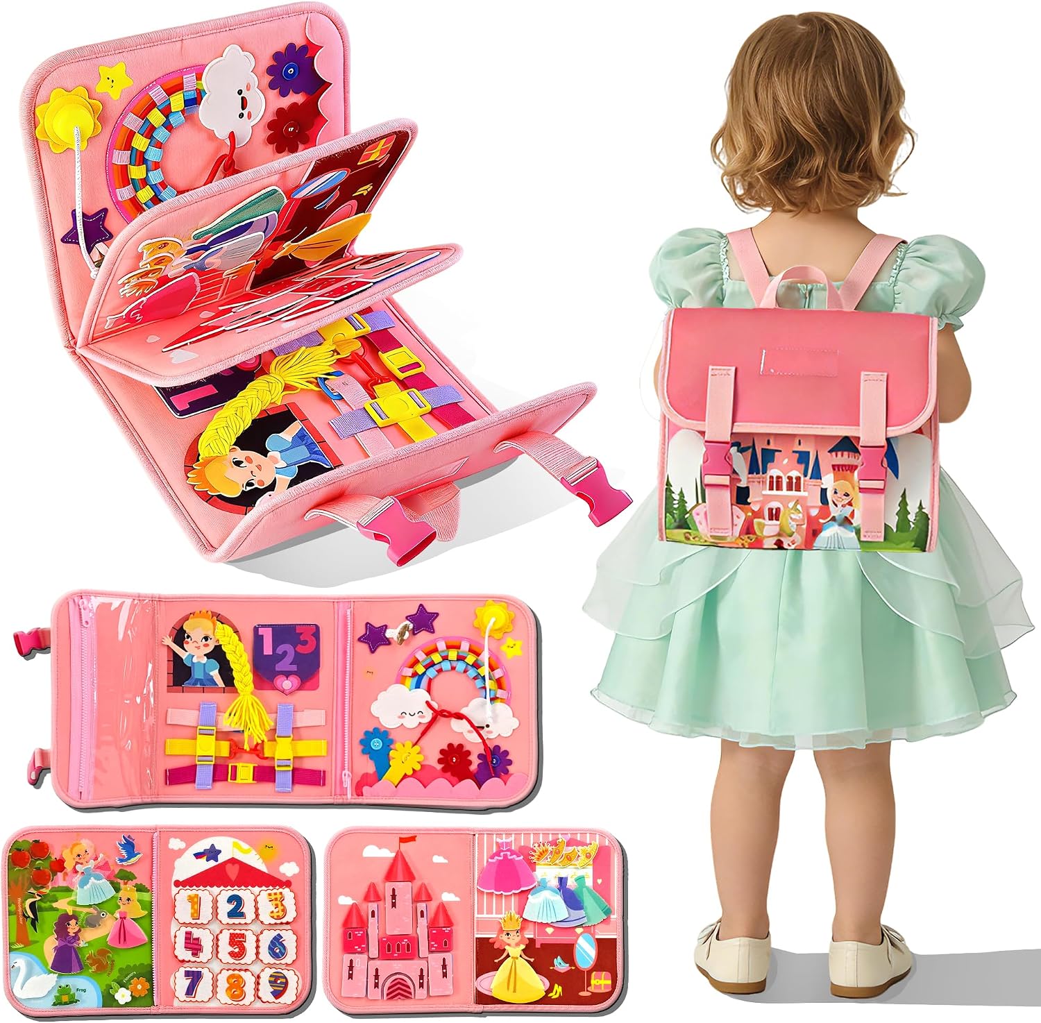 Kids Quiet Toys - Zaino attività divertente a forma di