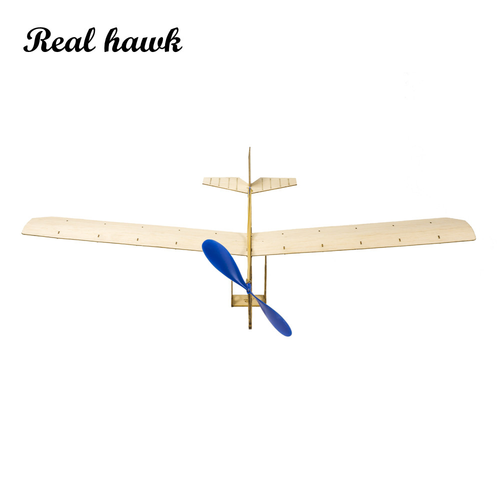 Kids Toys Vintage - Kit aereo alimentato con elastico STEM,