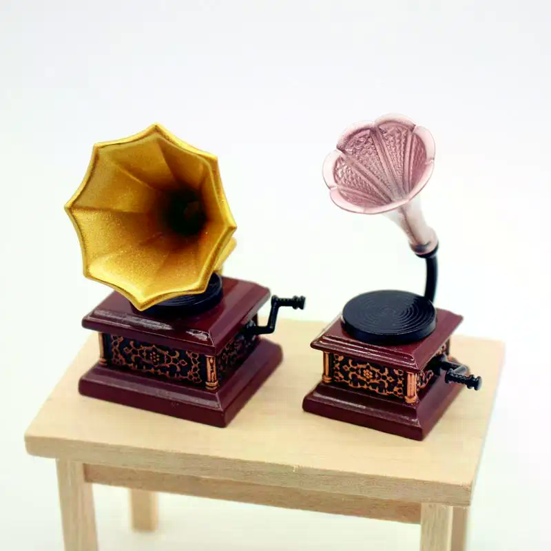 Kids Toys Vintage - Casa delle bambole Miniature fonografiche vintage