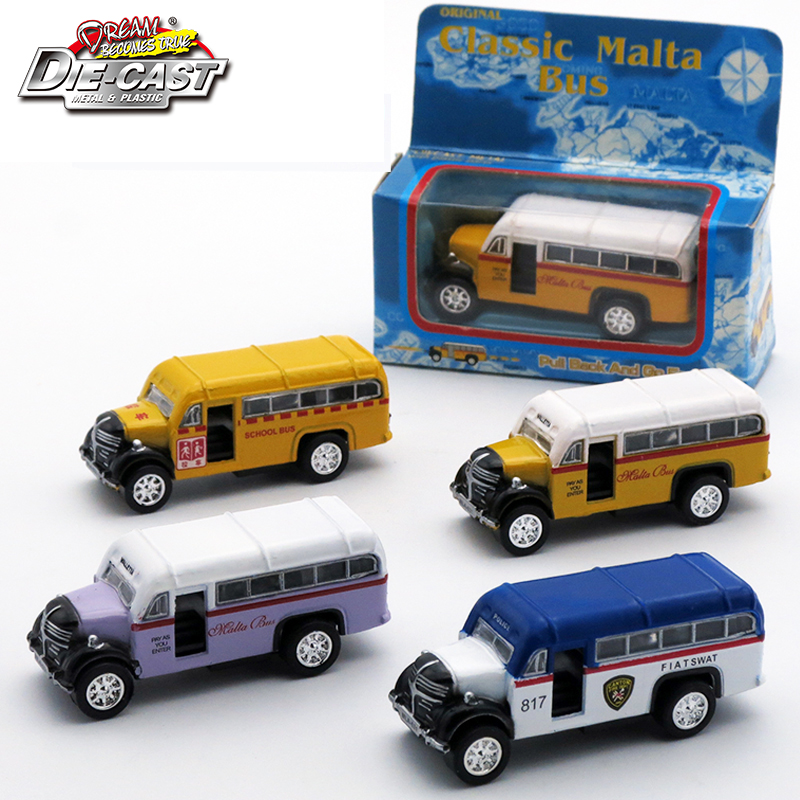 Kids Toys Malta - Mini Bus Malta classico pressofuso in