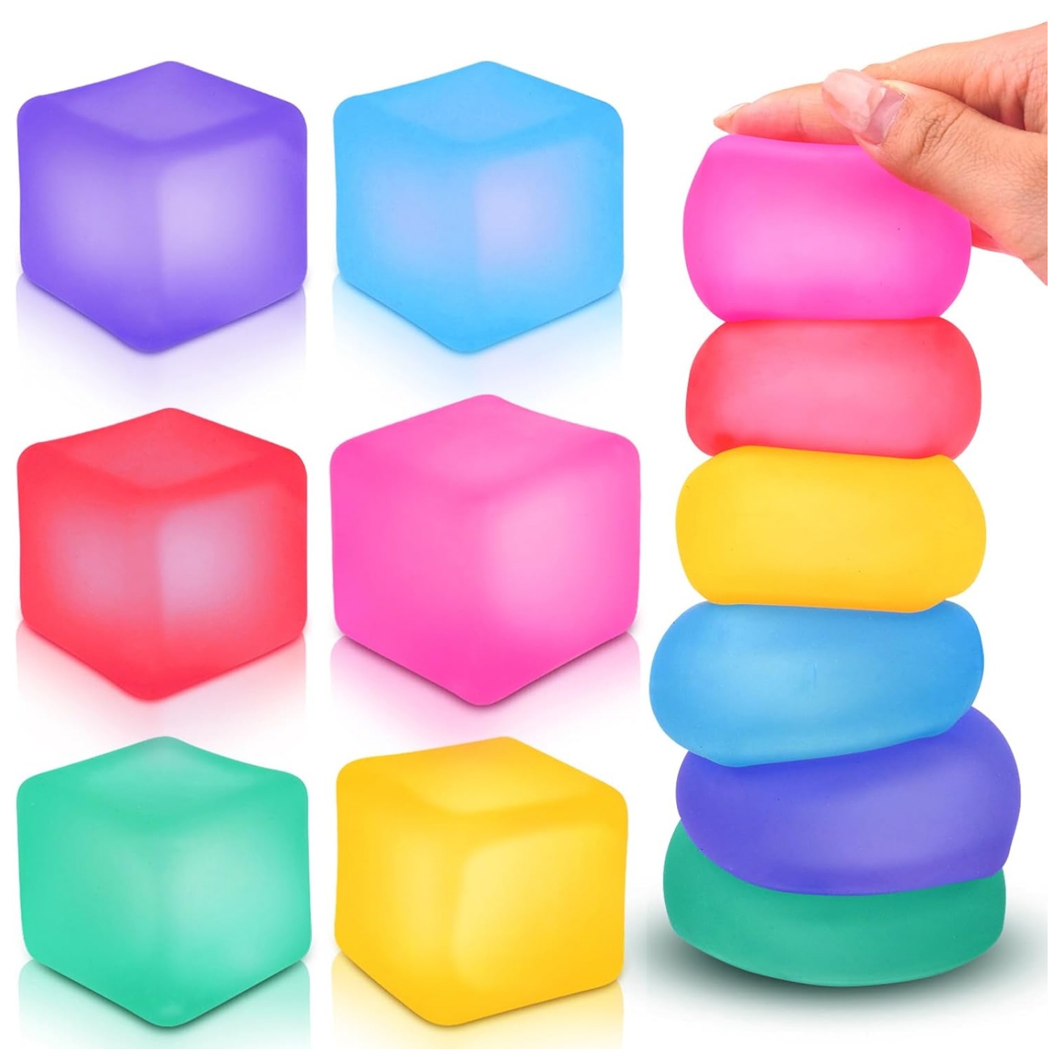 Kids Quiet Toys - Stress Cube Squishy Fidget Toys per