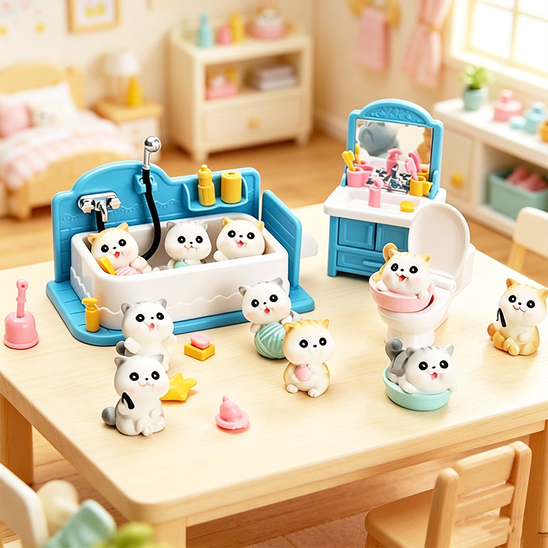 Kids Toys Set - Set Bagno per Casa delle Bambole