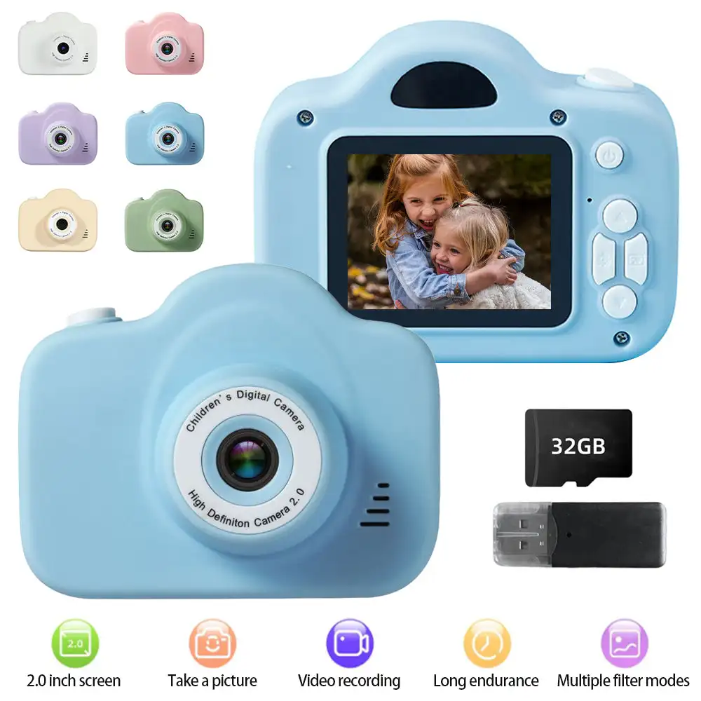 Toys For Kids Video - Videocamera HD 1080P con Singola Lente,