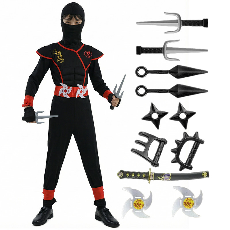 Costume da ninja nero e blu pe - Kids Toys Boys recensione e prezzo