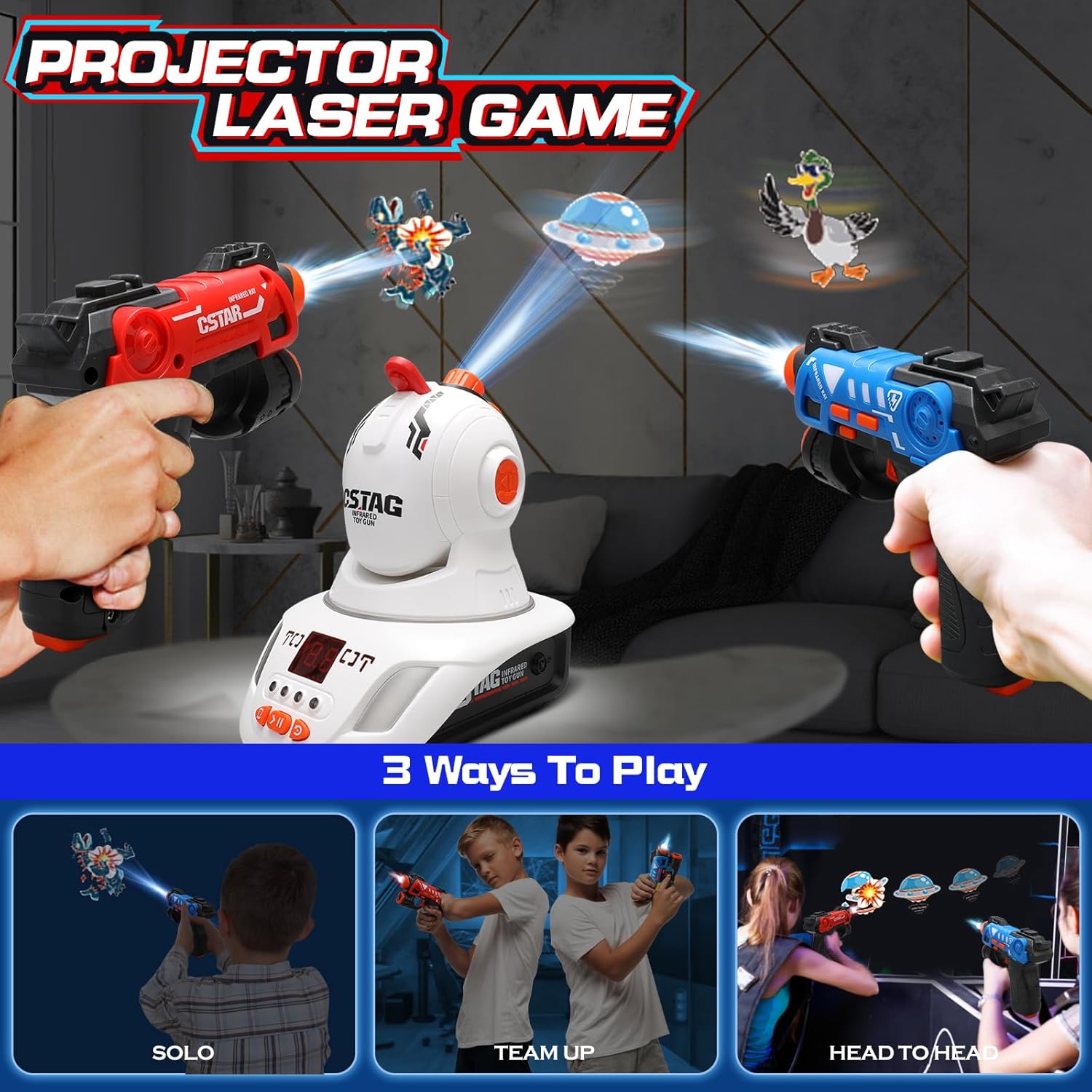 VATOS Proiettore di etichette  - Laser Tag Set Kids recensione e prezzo