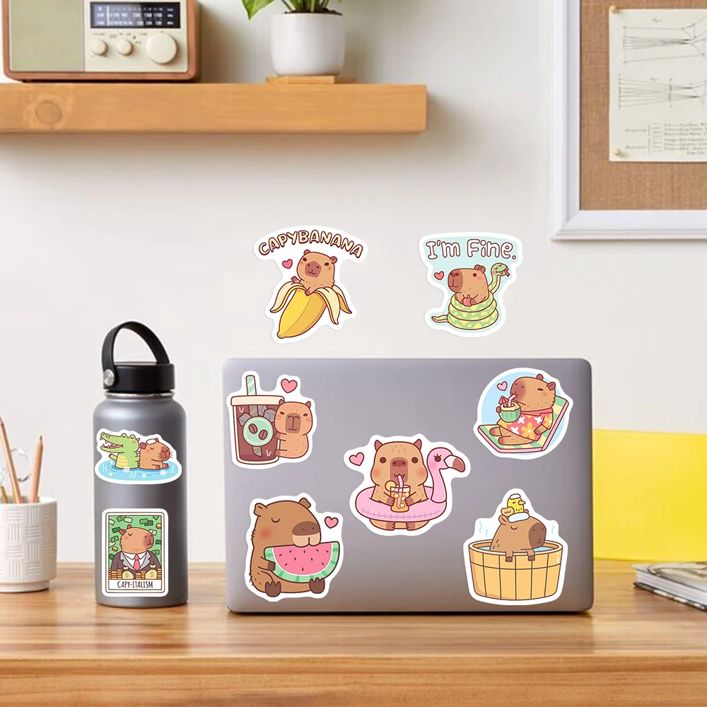 Simpatico capibara Cafe adesiv - Kids Toys Laptop recensione e prezzo