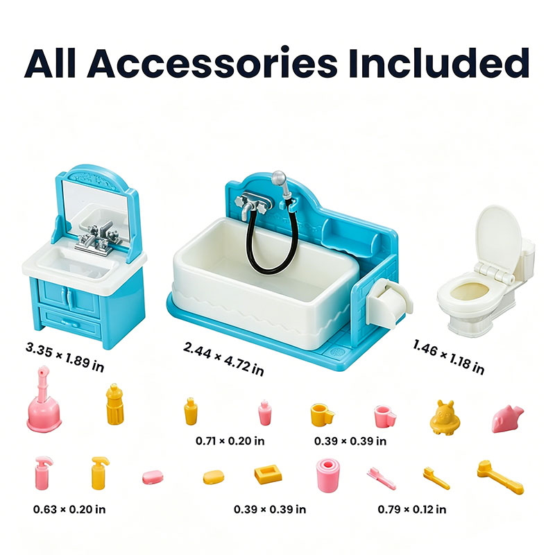 Set Bagno per Casa delle Bambo - Kids Toys Set recensione e prezzo